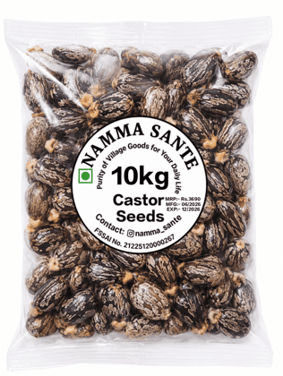 Castor Seeds, Arandi Seeds, Castor Bean Seeds, Ricinus Seeds, Erand Seeds 10kg