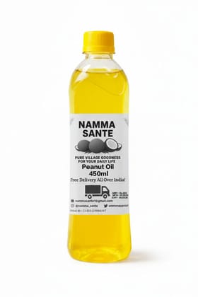 Peanut Cooking Oil, Groundnut Oil, Moongfali Tel, Singdana Oil, Arachis Oil 450ml
