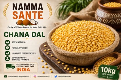 Chana Dal, Split Bengal Gram, Bengal Gram Dal, Boot Dal, Kadale Bele 10kg
