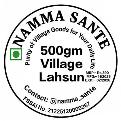 Village Garlic, Desi Lahsun, Local Garlic, Organic Garlic 500gm