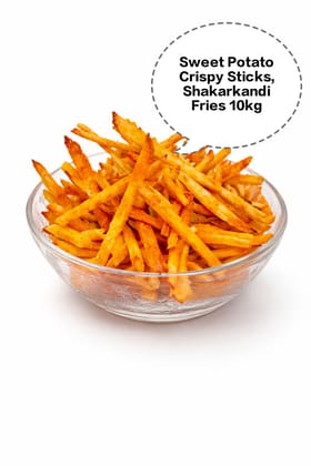Sweet Potato Crispy Sticks, Shakarkandi Fries, Sweet Potato Finger Chips, Sweet Potato Masala Sticks, Shakarkandi Crunch 10kg Sweet Potato Crispy Sticks, Shakarkandi Fries, Sweet Potato Finger Chips, Sweet Potato Masala Sticks, Shakarkandi Crunch 10kg