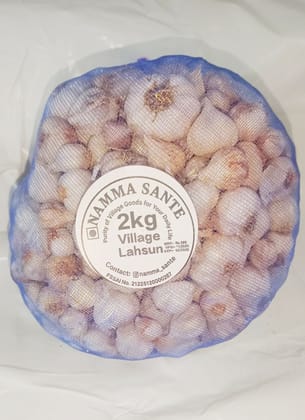 Village Garlic, Desi Lahsun, Local Garlic, Organic Garlic 2kg