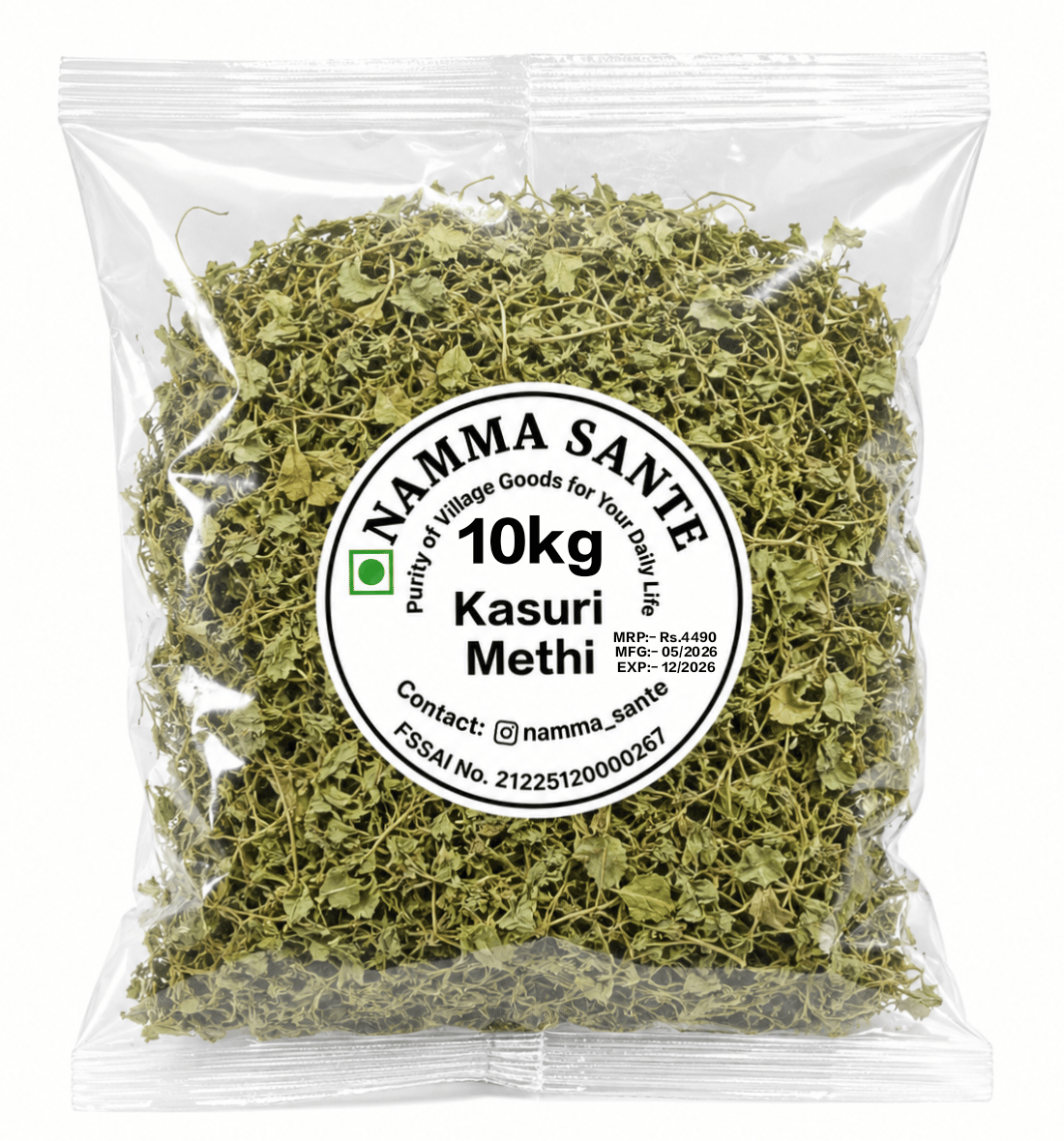 Kasuri Methi, Dry Fenugreek Leaves, Dried Methi Leaves, Kasoori Methi, Methi Flakes 10kg