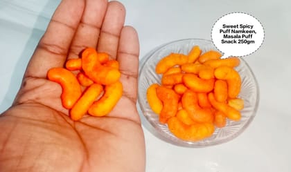 Sweet Spicy Puff Namkeen, Masala Puff Snack, Crunchy Corn Puff, Sweet & Salty Puff, Spicy Namkeen Puff 250gm