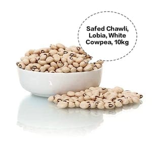 Safed Chawli, Lobia, White Cowpea, Black Eyed Beans, Chawli Beans 10kg