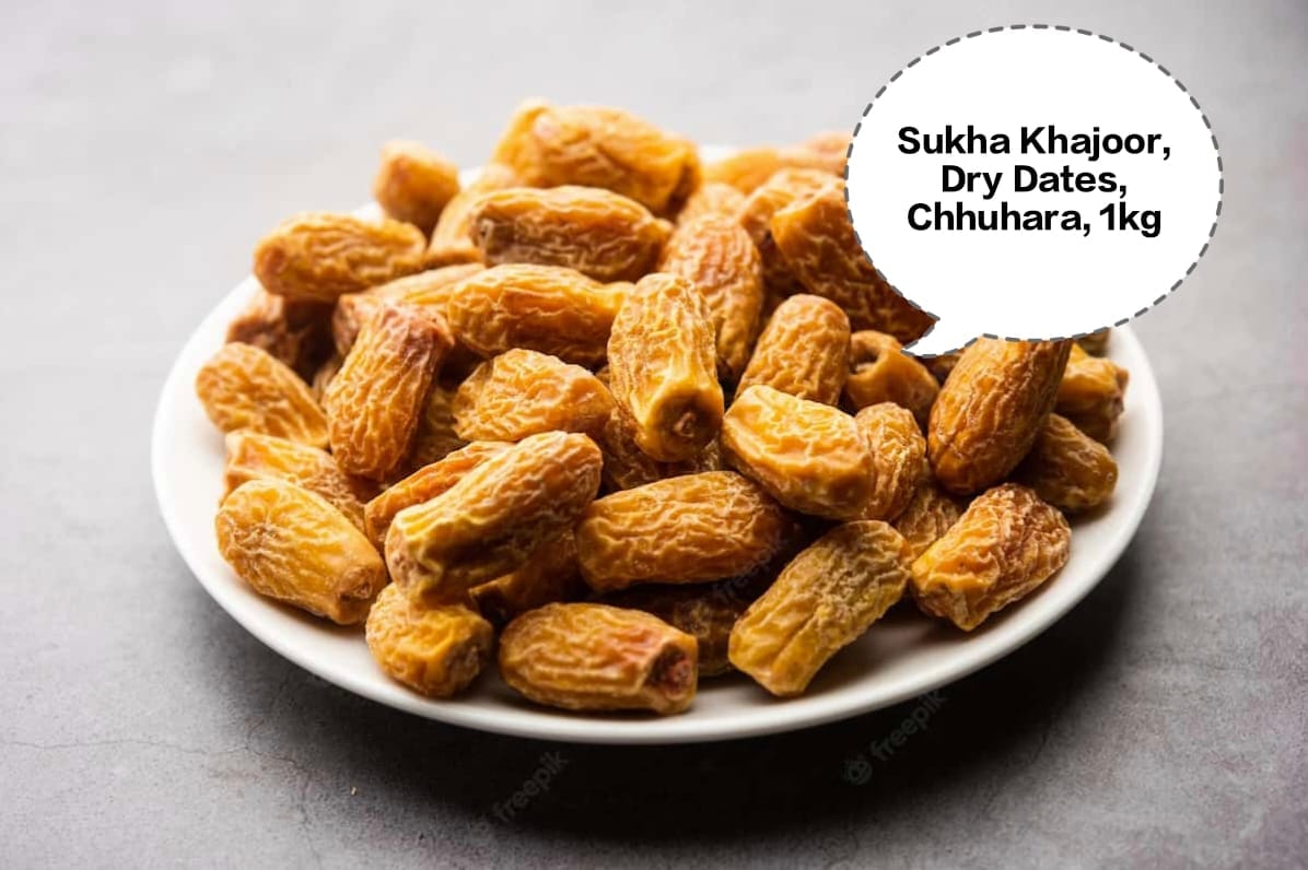 Sukha Khajur, Dry Dates, Chhuhara, Dry Khajoor, Arabian Dry Dates 1kg