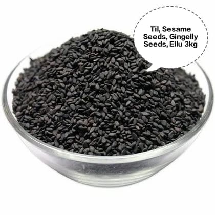 Til, Sesame Seeds, Gingelly Seeds, Ellu 3kg Til, Sesame Seeds, Gingelly Seeds, Ellu 3kg