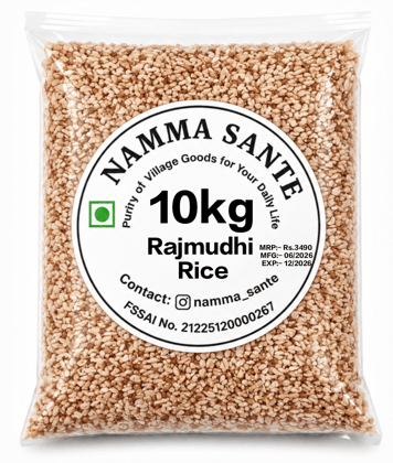 Rajmudhi Rice, Rajmudi Rice, Rajamudi Rice, Traditional Red Rice, Heritage Rice 10kg