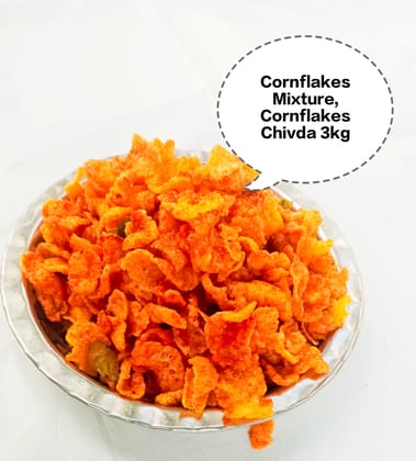 Cornflakes Mixture, Cornflakes Chivda, Masala Corn Mix, Makai Flakes Namkeen, Crispy Cornflakes Snack 3kg