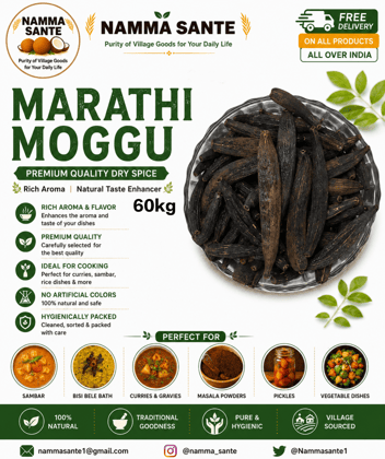 Marathi Moggu, Kopak Buds, Kapok Buds, Moggu Spice, Marathi Moggu Whole 60kg
