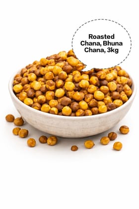 Roasted Chana, Bhuna Chana, Roasted Bengal Gram, Desi Roasted Gram, Roasted Chickpeas 3kg