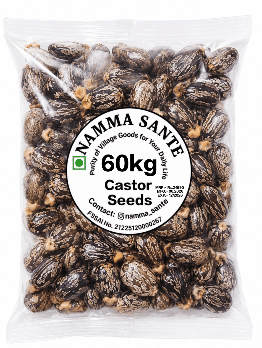 Castor Seeds, Arandi Seeds, Castor Bean Seeds, Ricinus Seeds, Erand Seeds 60kg