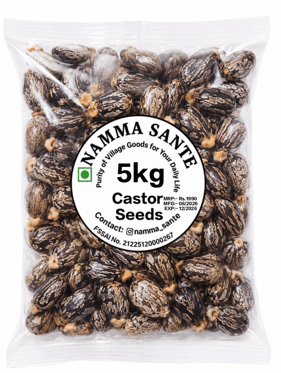 Castor Seeds, Arandi Seeds, Castor Bean Seeds, Ricinus Seeds, Erand Seeds 5kg