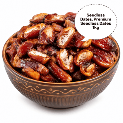 Seedless Dates, Premium Seedless Dates, Pitted Dates, Natural Seedless Khajoor, Soft Seedless Dates 1kg Seedless Dates, Premium Seedless Dates, Pitted Dates, Natural Seedless Khajoor, Soft Seedless Dates 1kg