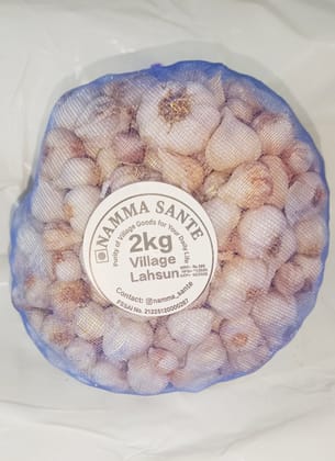 Village Garlic, Desi Lahsun, Local Garlic, Organic Garlic 2kg