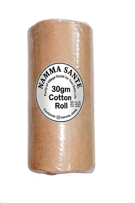 Cotton Roll, Absorbent Cotton, Soft Cotton Roll, Multipurpose Cotton Roll, Cotton Wool Roll 30gm