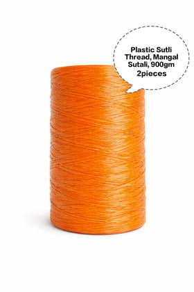 Plastic Sutli Thread, Mangal Sutali, PP Packing Twine, Polypropylene Packing Thread, Plastic Packing Sutli  900gm  2pieces