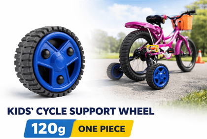 Kids Cycle Support Wheel, Bicycle Training Wheel, Cycle Side Wheel, Kids Balance Wheel, Support Tyre for Kids Cycle 120gm
