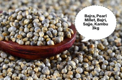 Bajra, Pearl Millet, Bajri, Sajje, Kambu 3kg