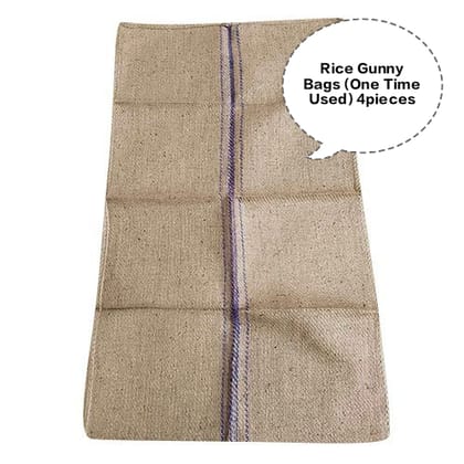 Rice Gunny Bag, Jute Rice Bag, Gunny Sack, Jute Storage Bag, Grain Storage Bag (One Time Used) 4pieces Rice Gunny Bag, Jute Rice Bag, Gunny Sack, Jute Storage Bag, Grain Storage Bag (One Time Used) 4pieces