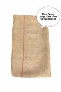 Rice Gunny Bag, Jute Rice Bag, Gunny Sack, Jute Storage Bag, Grain Storage Bag  (One Time Used) 2pieces