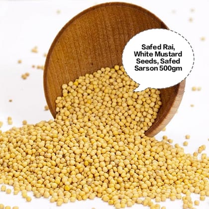 Safed Rai, White Mustard Seeds, Safed Sarson, White Rai Dana, Yellow Mustard Seeds 500gm