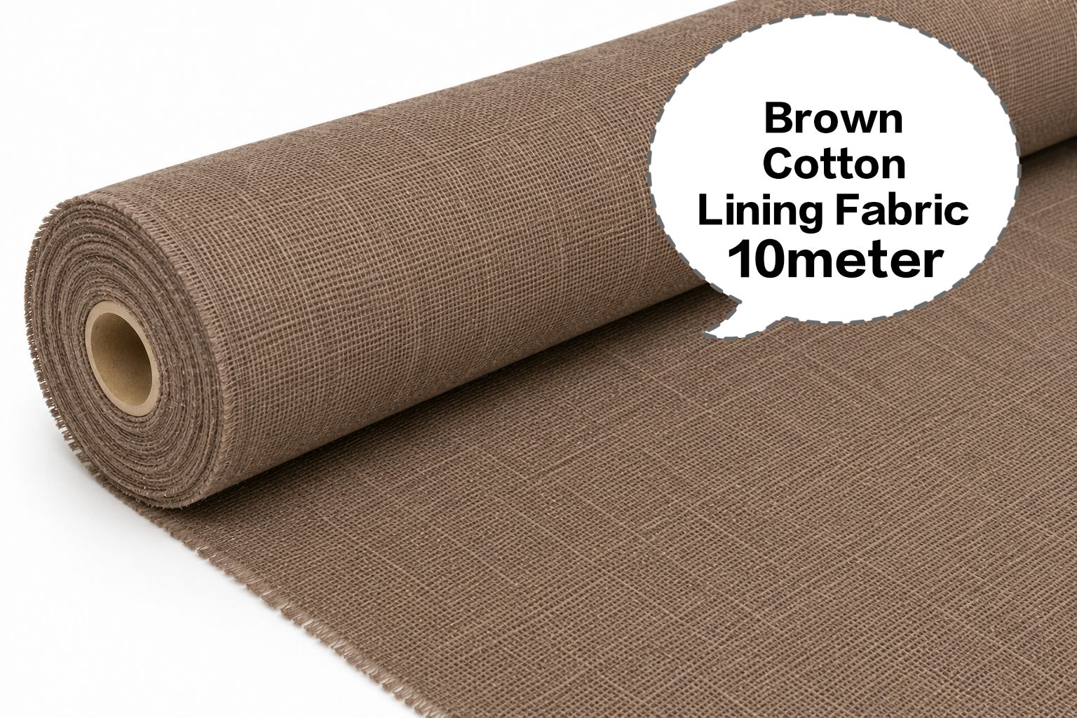 Brown Cotton Lining Fabric, Brown Cotton Astar Ka Kapda, Brown Cotton Astara Batte, Brown Cotton Asthar Thuni, Brown Cotton Laining Gudda 10meter