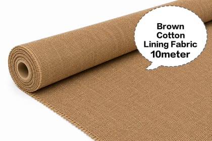 Brown Cotton Lining Fabric, Brown Cotton Astar Ka Kapda, Brown Cotton Astara Batte, Brown Cotton Asthar Thuni, Brown Cotton Laining Gudda 10meter 