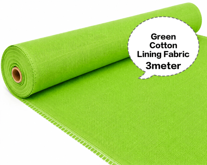 Green Cotton Lining Fabric, Hara Cotton Lining Kapda, Hara Astar Kapda, Green Cotton Inner Fabric, Green Cotton Lining Cloth 3meter 
