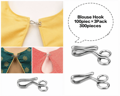 Blouse Hook, Metal Blouse Hook, Stainless Steel Blouse Hook, Sewing Blouse Hook, Garment Blouse Hook Blouse Hook 100pie x3Pack 300pieces Blouse Hook, Metal Blouse Hook, Stainless Steel Blouse Hook, Sewing Blouse Hook, Garment Blouse Hook Blouse Hook 100pie x3Pack 300pieces