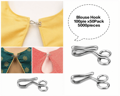 Blouse Hook, Metal Blouse Hook, Stainless Steel Blouse Hook, Sewing Blouse Hook, Garment Blouse Hook Blouse Hook 100 piece x 50 Pack 5000 pieces Blouse Hook, Metal Blouse Hook, Stainless Steel Blouse Hook, Sewing Blouse Hook, Garment Blouse Hook Blouse Hook 100 piece x 50 Pack 5000 pieces