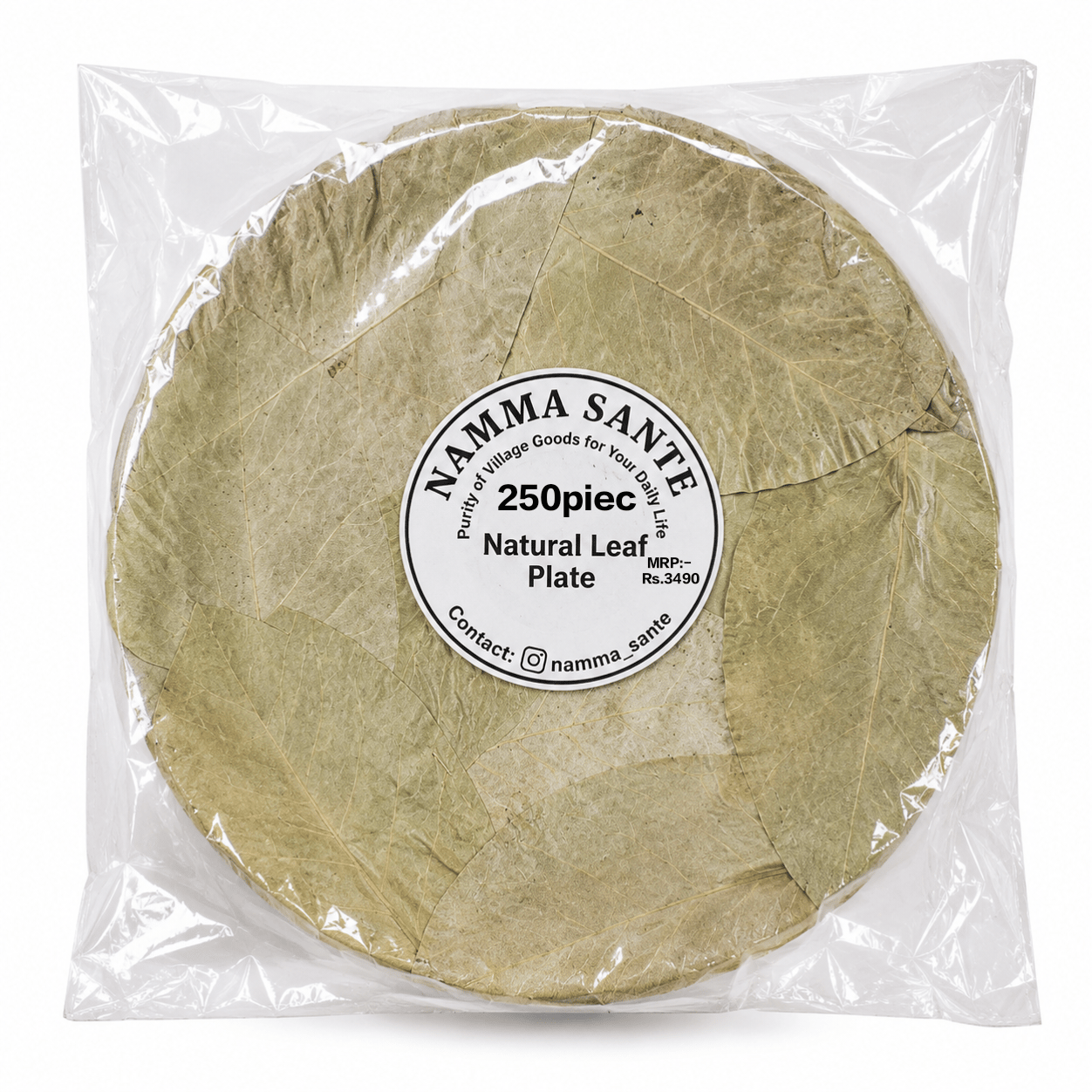 Natural Leaf Plate, Pattal Plate, Dona Pattal, Traditional Leaf Plate, Disposable Leaf Plate  250piec