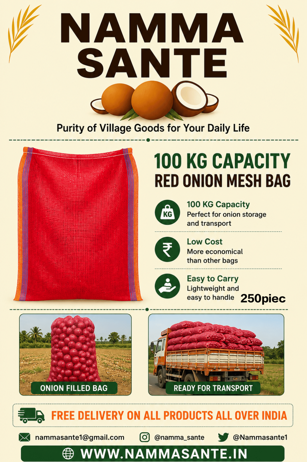 100kg Plastic Mesh Bag, 100kg Plastic Net Bag, 100kg Vegetable Mesh Sack, 100kg Industrial Mesh Bag, 100kg Heavy Duty Mesh Packing Bag 250piec 
