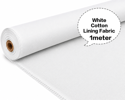 White Cotton Lining Fabric (Bada Panna), White Cotton Lining Fibre (Bada Panna), White Lining Cloth (Bada Panna), Soft White Cotton Lining (Bada Panna), White Garment Lining Fabric (Bada Panna)