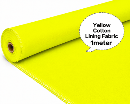 Yellow Cotton Lining Fabric (Bada Panna), Yellow Cotton Lining Fibre (Bada Panna), Yellow Lining Cloth (Bada Panna), Soft Yellow Cotton Lining (Bada Panna), Yellow Garment Lining Fabric (Bada Panna)