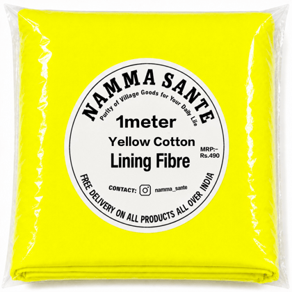 Yellow Cotton Lining Fabric (Bada Panna), Yellow Cotton Lining Fibre (Bada Panna), Yellow Lining Cloth (Bada Panna), Soft Yellow Cotton Lining (Bada Panna), Yellow Garment Lining Fabric (Bada Panna)