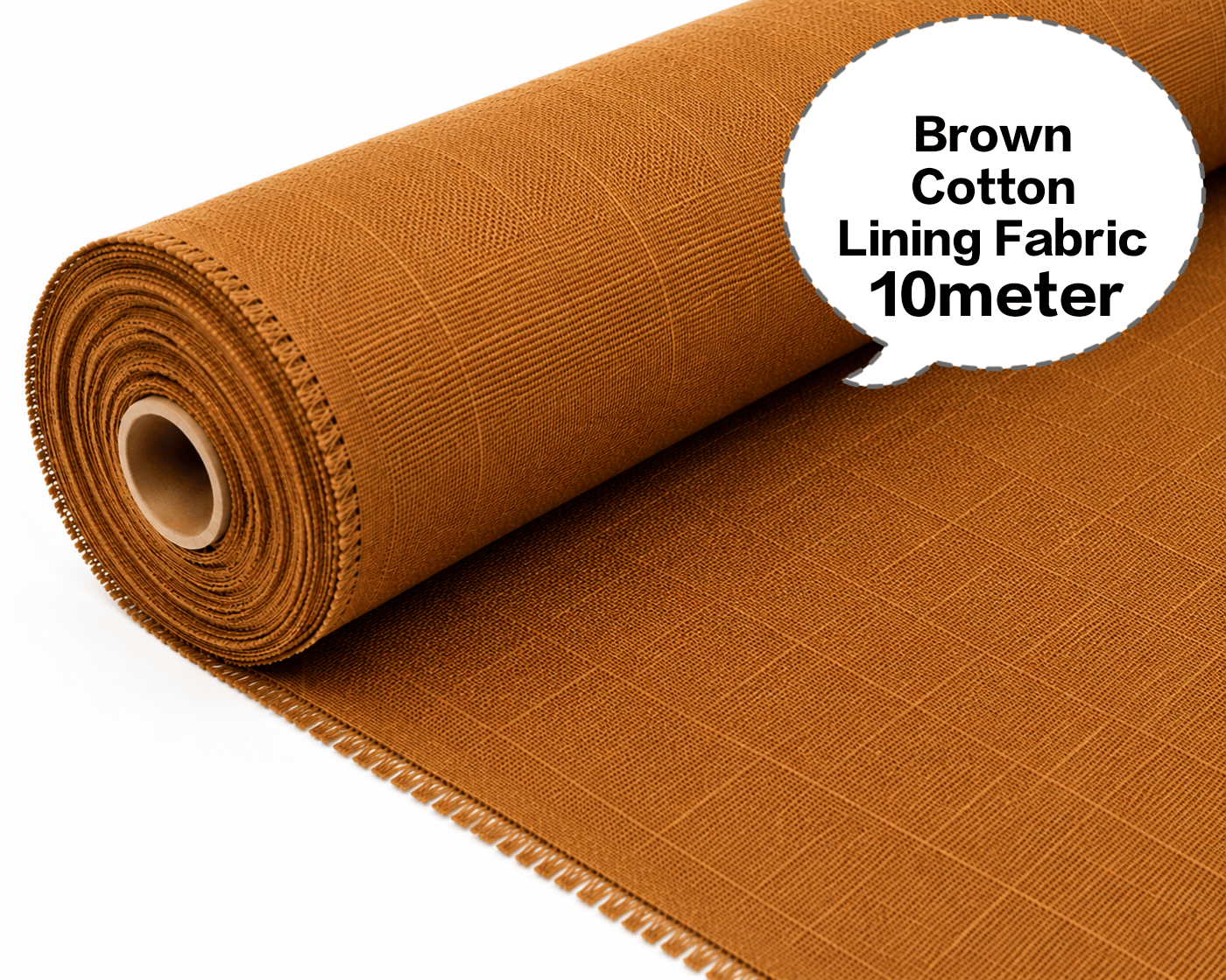 Brown Cotton Lining Fabric (Bada Panna), Brown Cotton Lining Fibre (Bada Panna), Brown Lining Cloth (Bada Panna), Soft Brown Cotton Lining (Bada Panna), Brown Garment Lining Fabric (Bada Panna)