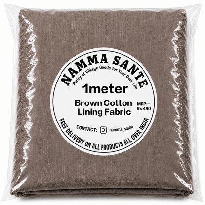 Brown Cotton Lining Fabric (Chhota Panna), Brown Cotton Lining Fibre (Chhota Panna), Brown Lining Cloth (Chhota Panna), Soft Brown Cotton Lining (Chhota Panna), Brown Garment Lining Fabric (Chhota Panna)