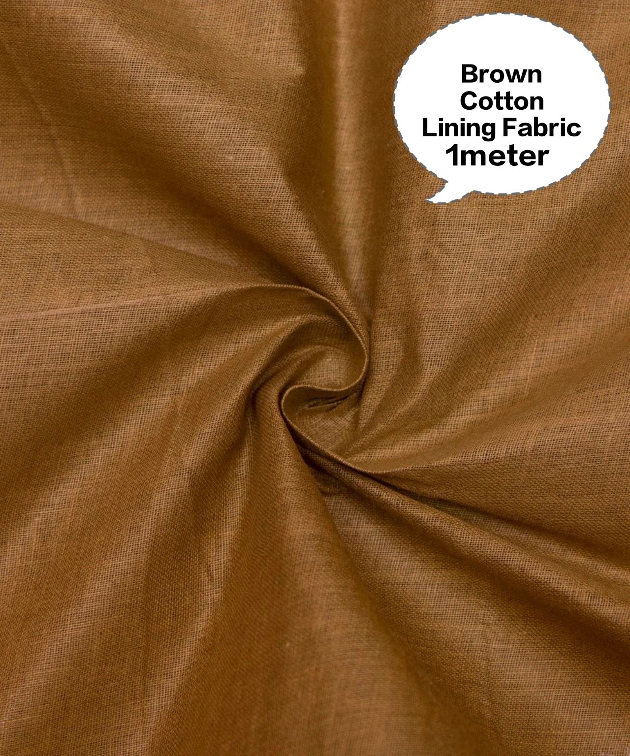 Brown Cotton Lining Fabric (Chhota Panna), Brown Cotton Lining Fibre (Chhota Panna), Brown 