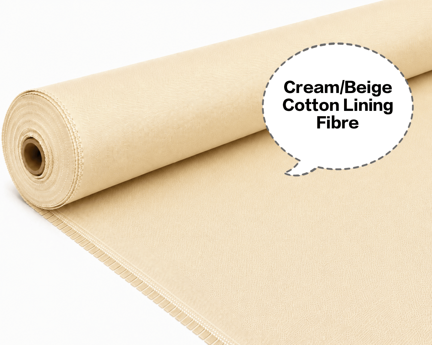 Cream/Beige Cotton Lining Fibre – Bada Panna, Cream Cotton Lining Fabric, Beige Cotton Lining Cloth, Cotton Lining Material, Cotton Inner Lining Fabric