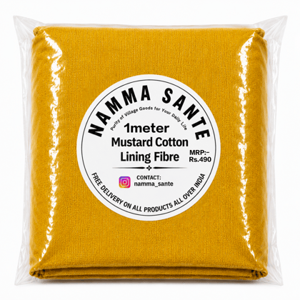 Mustard Cotton Lining Fibre (Bada Panna), Mustard Lining Fabric (Bada Panna), Mustard Cotton Lining Cloth (Bada Panna), Soft Cotton Lining Fabric (Bada Panna), Mustard Garment Lining Fabric (Bada Panna)