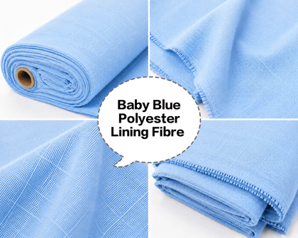Baby Blue Polyester Lining Fibre (Chhota Panna), Baby Blue Polyester Lining Fabric (Chhota Panna), Light Blue Polyester Lining Fabric (Chhota Panna), Baby Blue Lining Fabric (Chhota Panna), Light Blue Polyester Inner Lining (Chhota Panna)