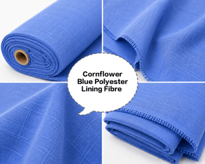 Cornflower Blue Polyester Lining Fibre (Bada Panna), Cornflower Blue Polyester Lining Fabric (Bada Panna), Light Cornflower Blue Lining Fabric (Bada Panna), Blue Polyester Lining Fabric (Bada Panna), Cornflower Blue Polyester Inner Lining (Bada Panna)