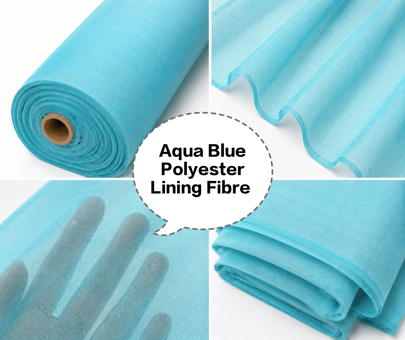 Aqua Blue Polyester Lining Fibre (Bada Panna), Aqua Blue Polyester Lining Fabric (Bada Panna), Light Aqua Blue Lining Fabric (Bada Panna), Aqua Blue Polyester Fabric (Bada Panna), Aqua Blue Polyester Inner Lining (Bada Panna)