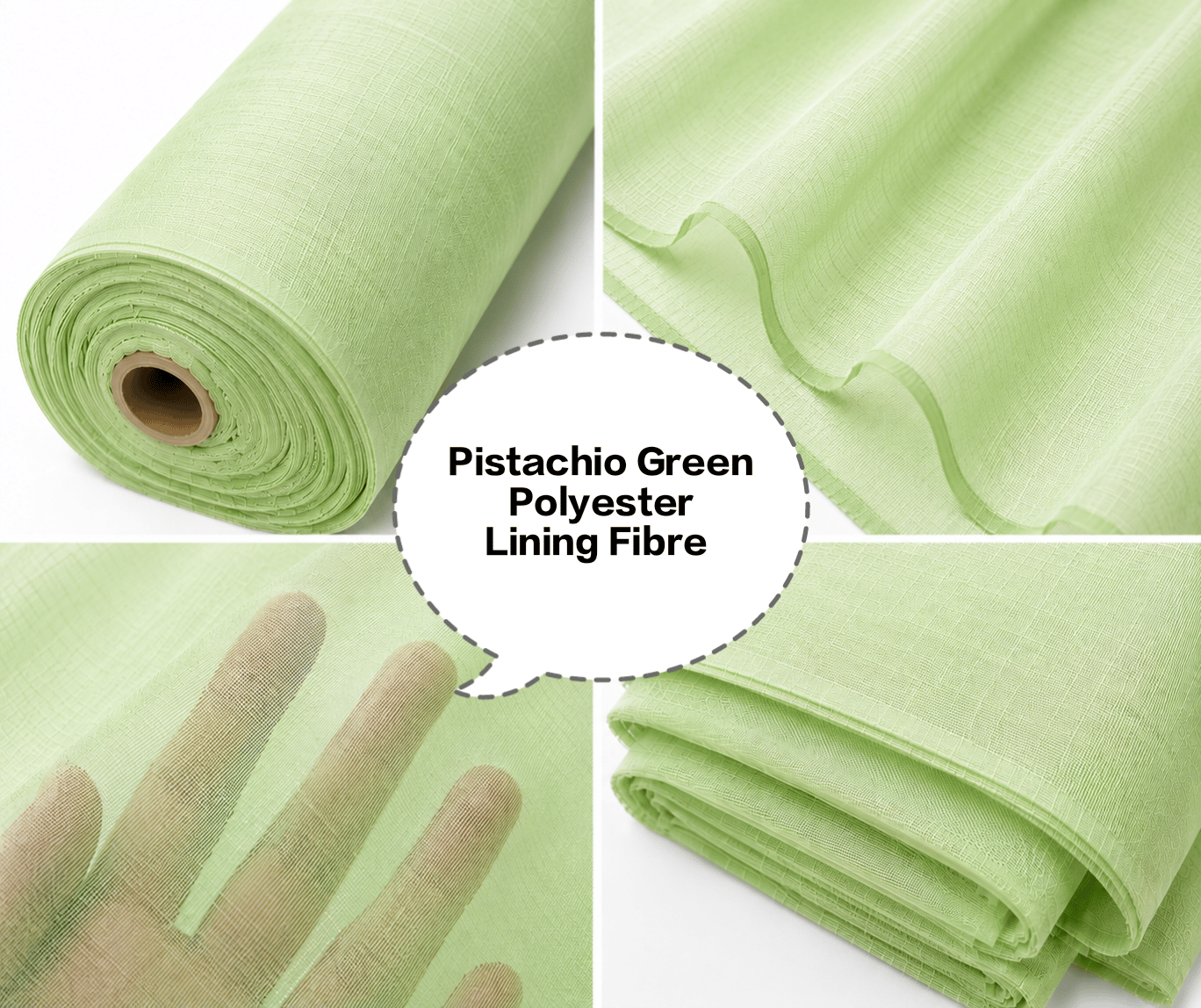 Pistachio Green Polyester Lining Fibre (Chhota Panna), Pistachio Green Polyester Lining Fabric (Chhota Panna), Light Pistachio Green Lining Fabric (Chhota Panna), Pistachio Green Polyester Fabric (Chhota Panna), Pistachio Grem
