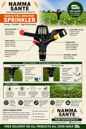 Agricultural Irrigation Sprinkler | Impact Sprinkler | Farm Irrigation Sprinkler | Rotary Irrigation Sprinkler | Water Sprinkler
