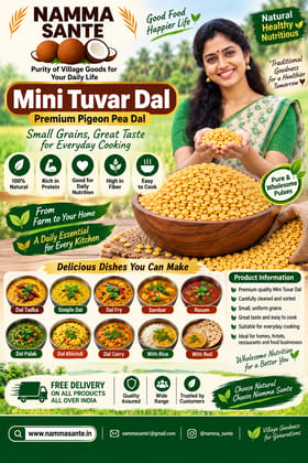 Mini Tuvar Dal, Premium Mini Tuvar Dal, Mini Toor Dal, Premium Toor Dal