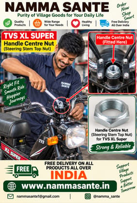 TVS XL Super Handle Centre Nut 32size
