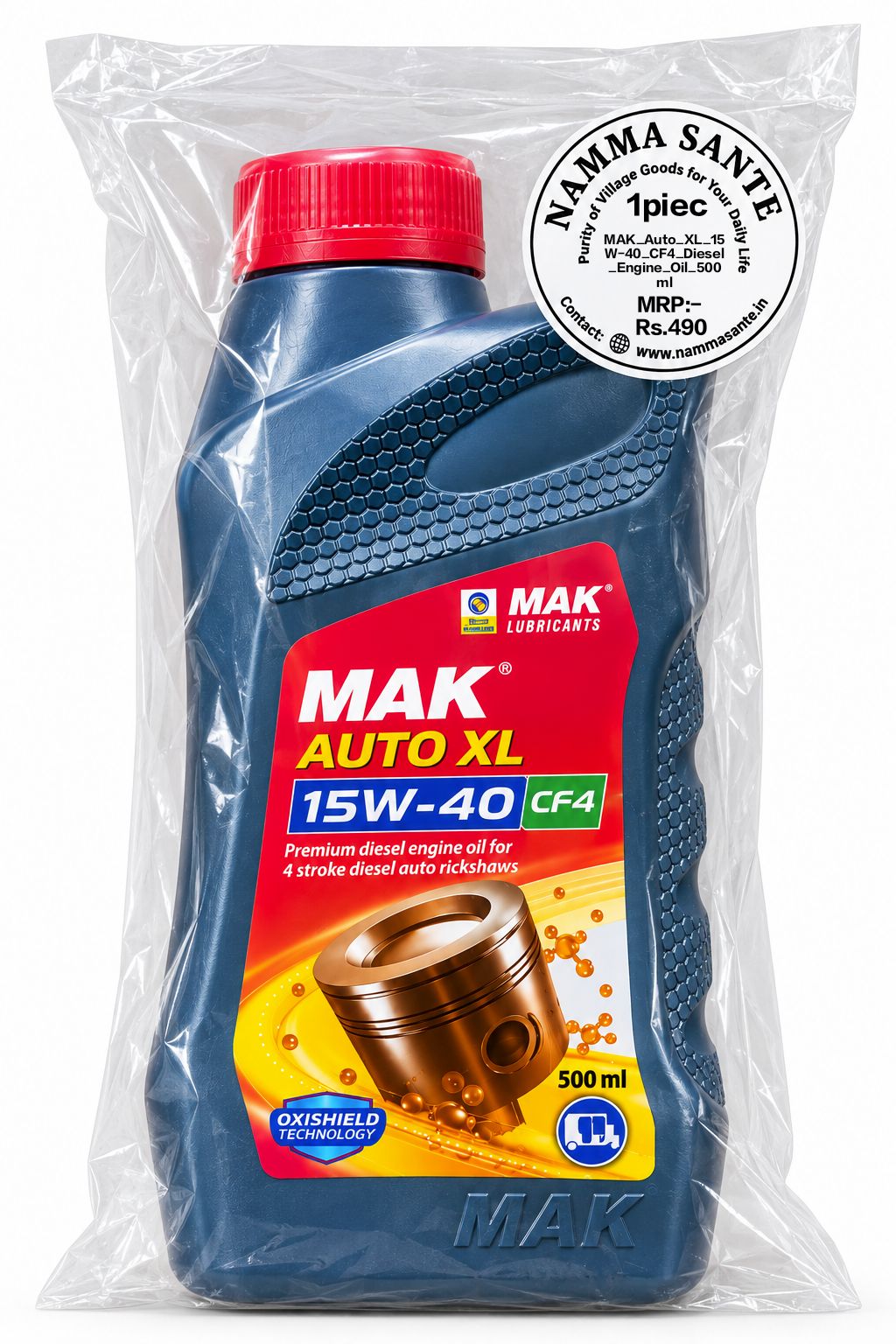 MAK Auto XL 15W-40 CF4 Diesel Engine Oil 500ml
