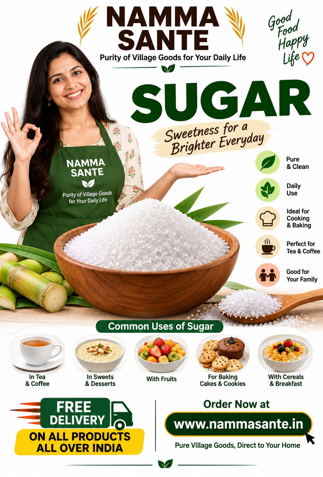 Sugar, Shakkar, Sakhar, Khand, Sakkare